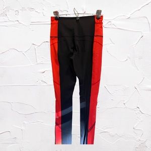 dope red and black lulu lemon leggings
